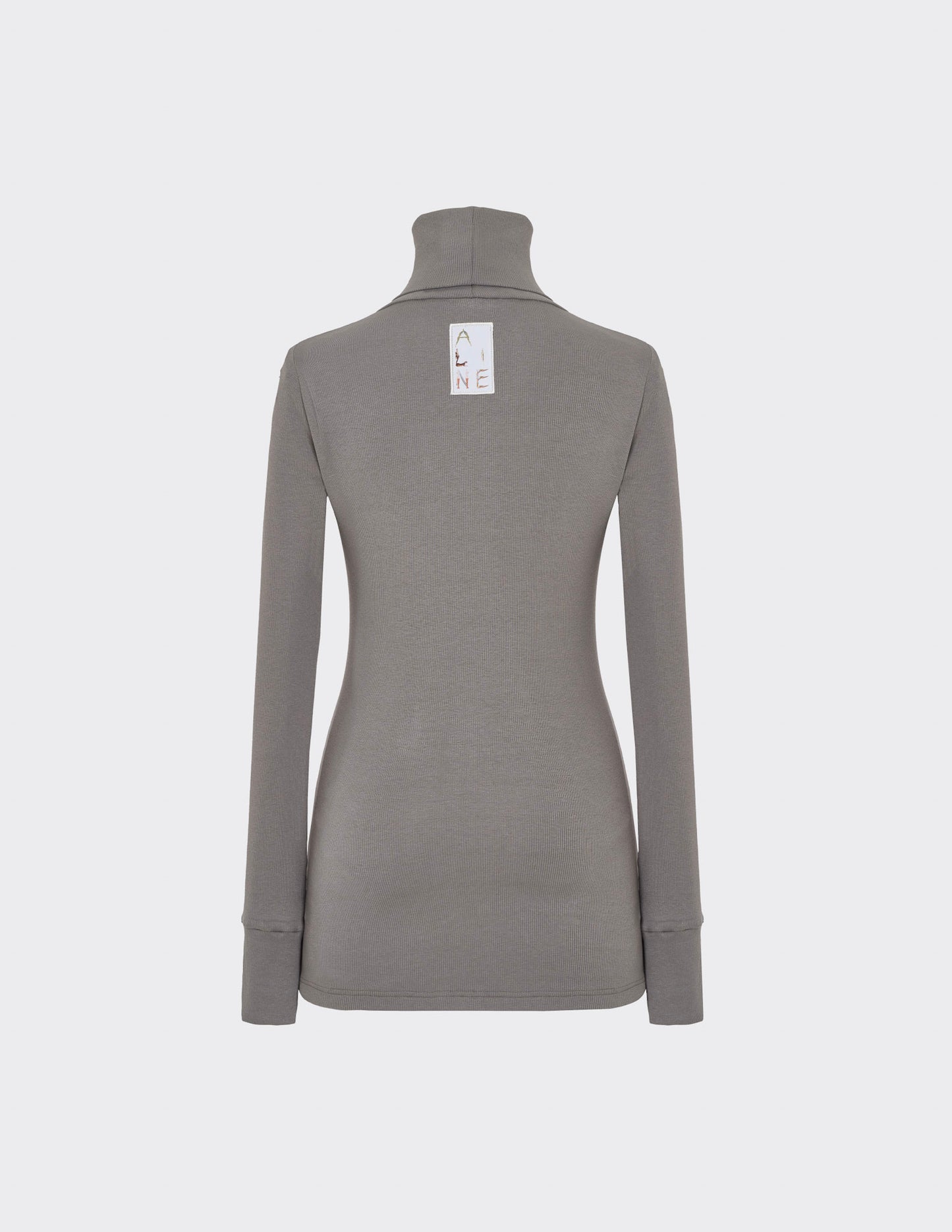 Turtleneck rib jumper