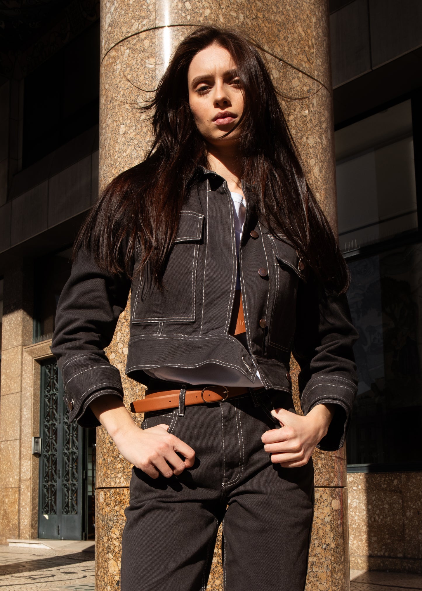 Cropped Denim Jacket