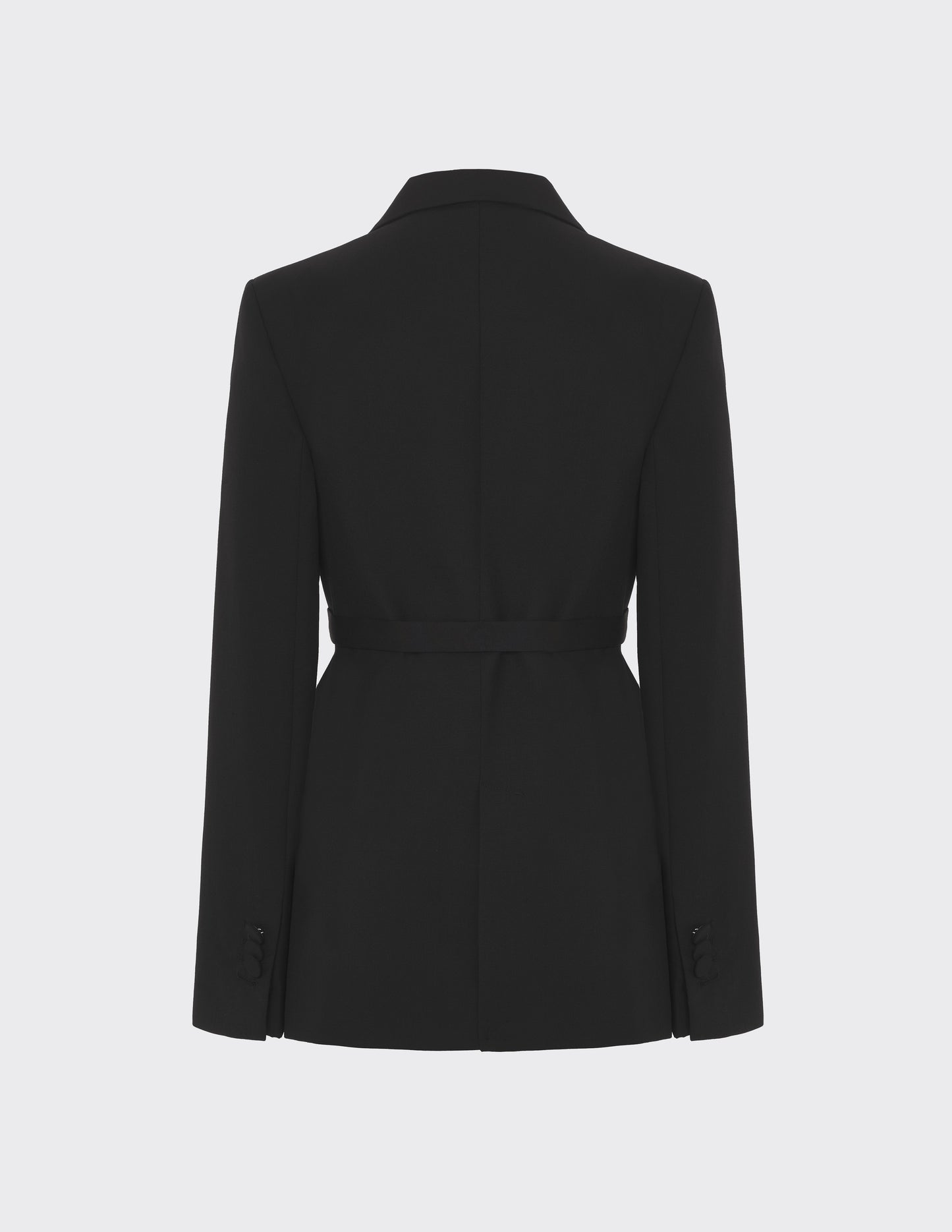 Single-Breasted Belted Blazer