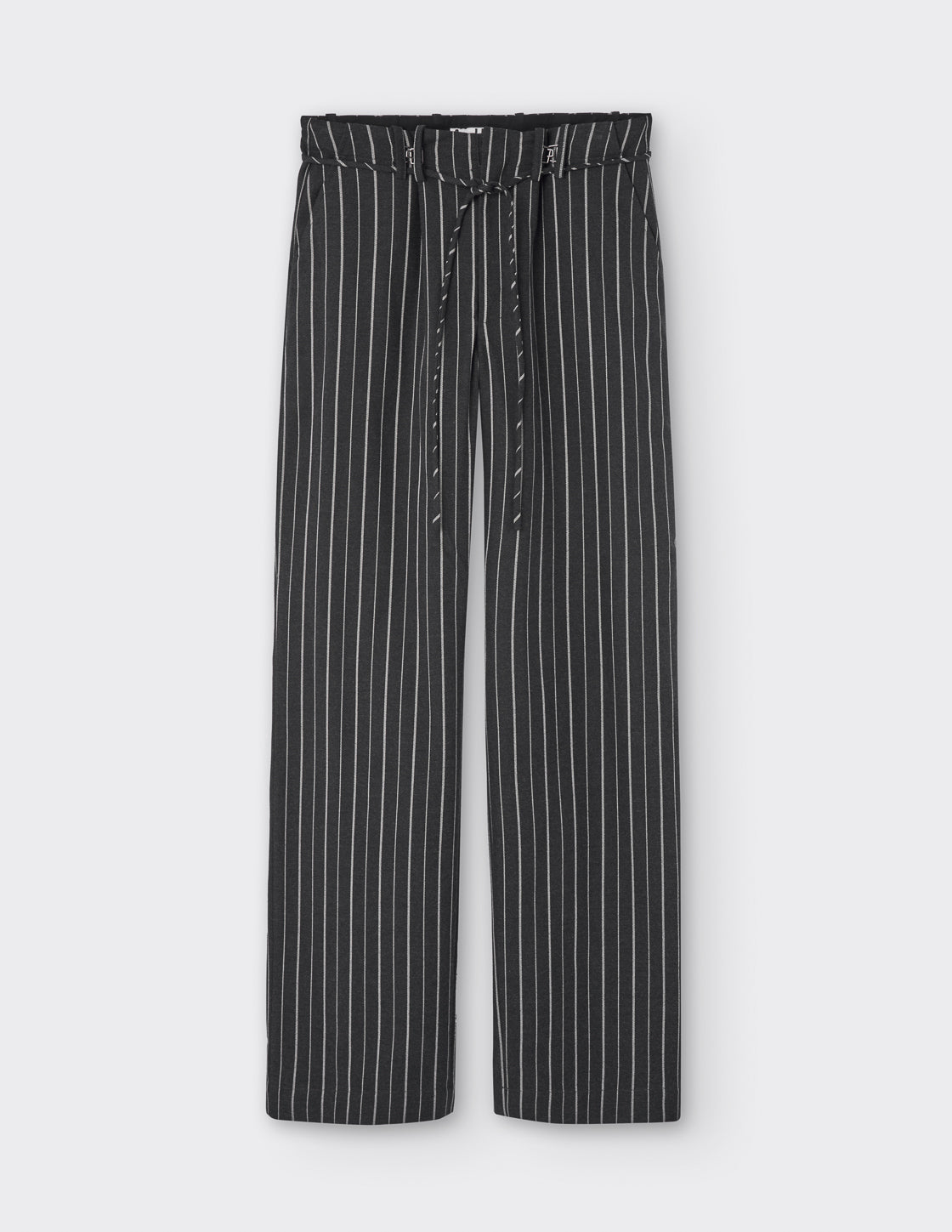 Cord-Detail Pleated Trousers