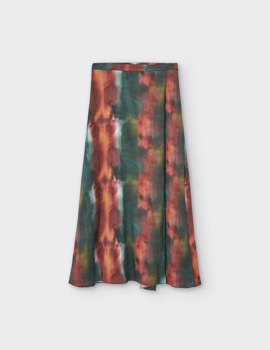 Satin Midi Skirt