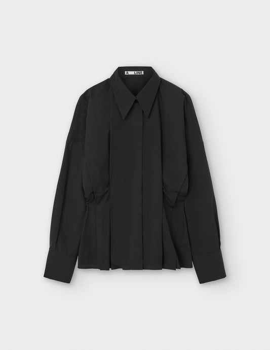 Pleat-Detail Shirt