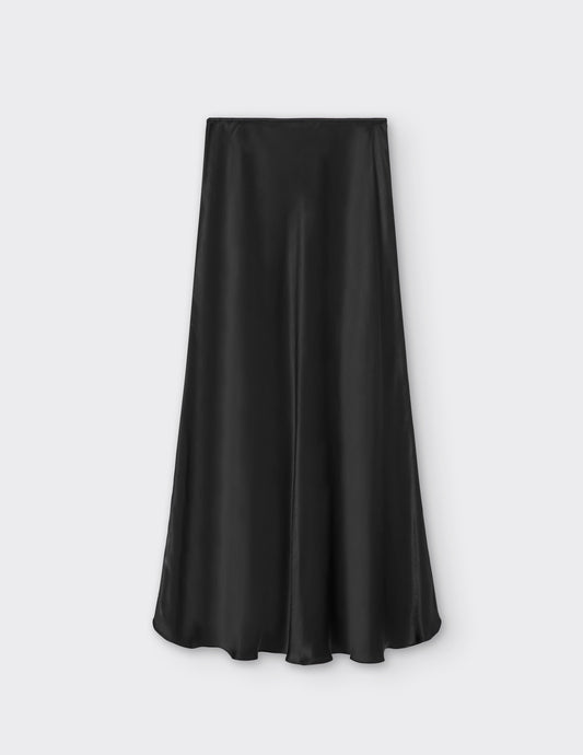 Satin Midi Skirt