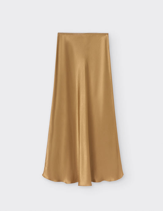 Satin Midi Skirt