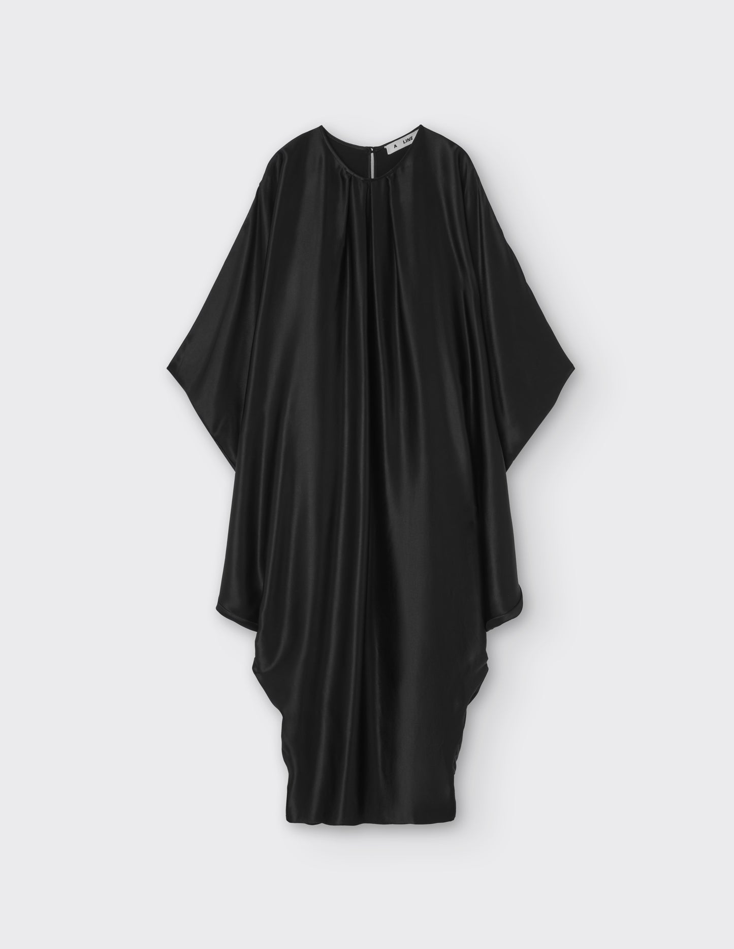 Draped Satin Kaftan