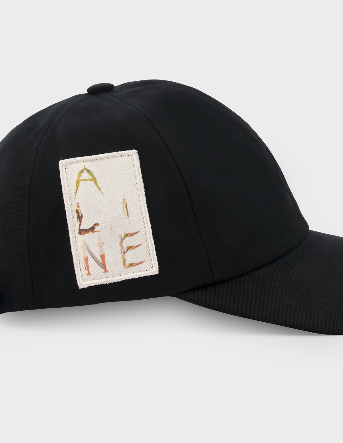 Appliqué cotton baseball cap