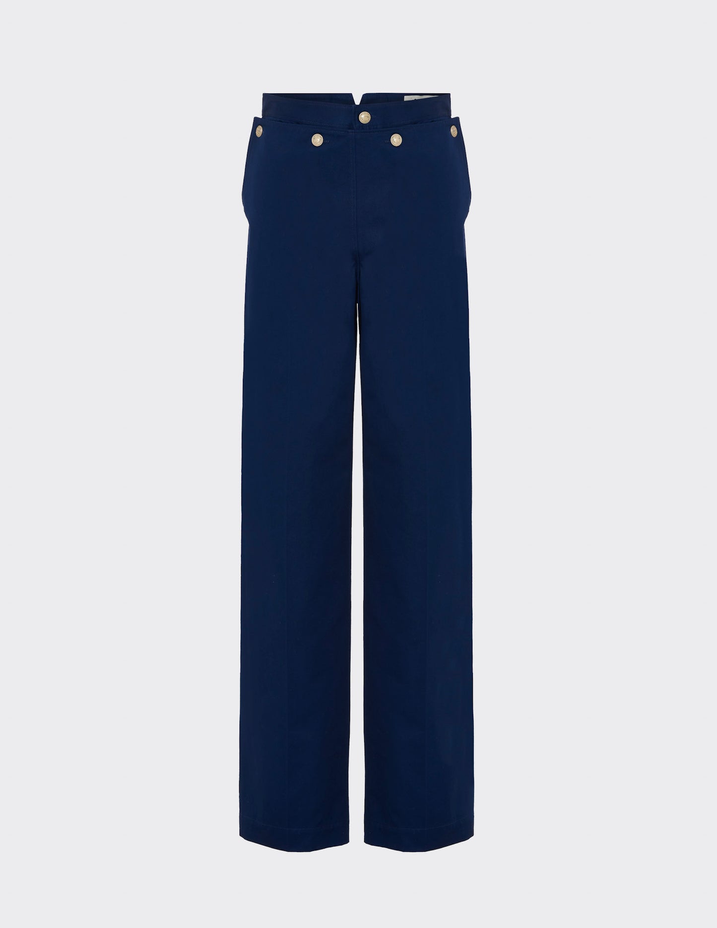 Front-panel detailing trousers