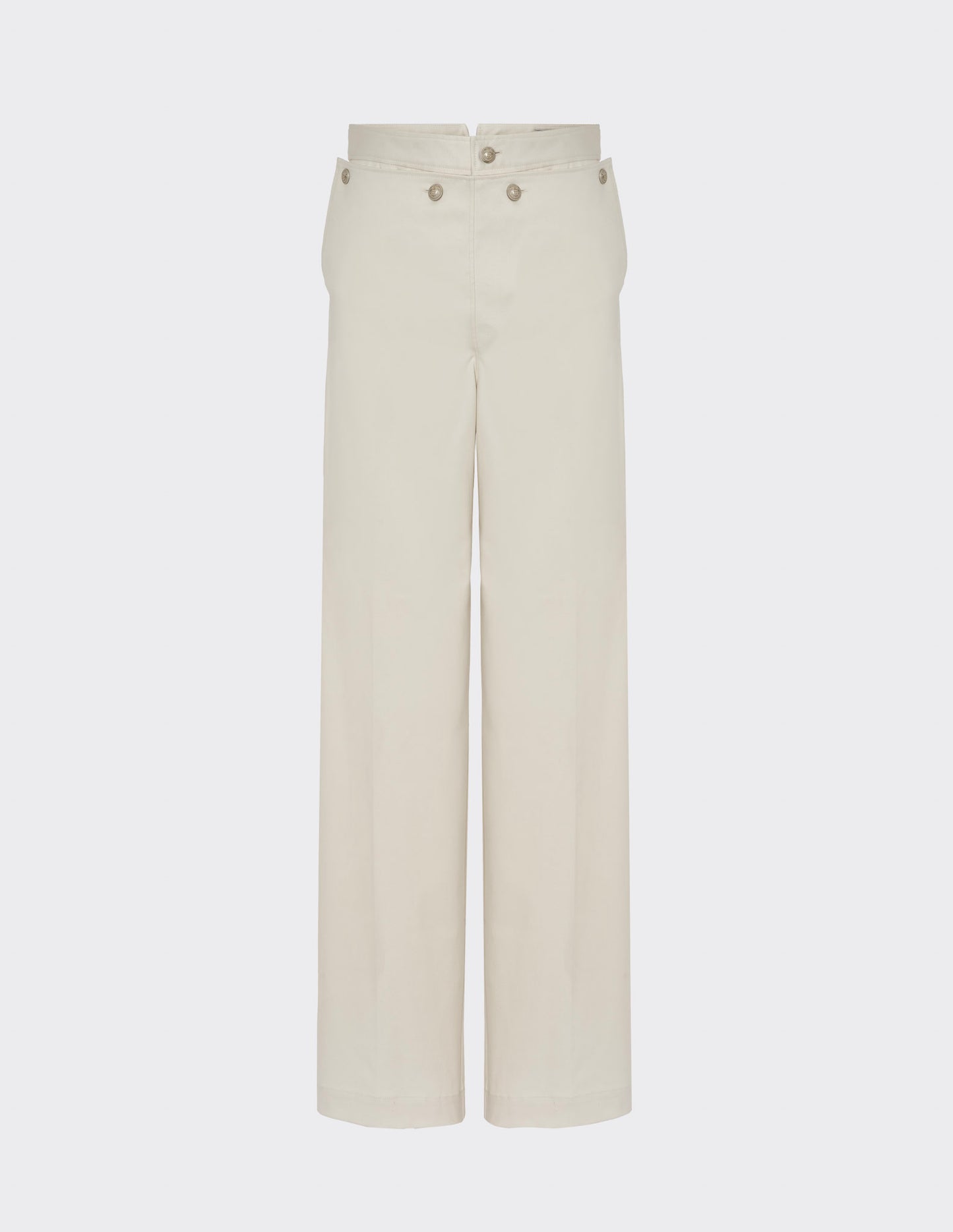 Front-panel detailing trousers