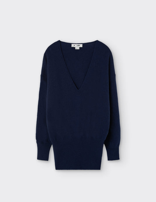 V-neckline Cashmere Sweater