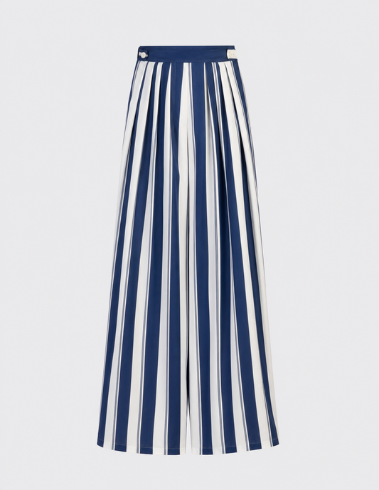 The Blue Striped Palazzo Pants