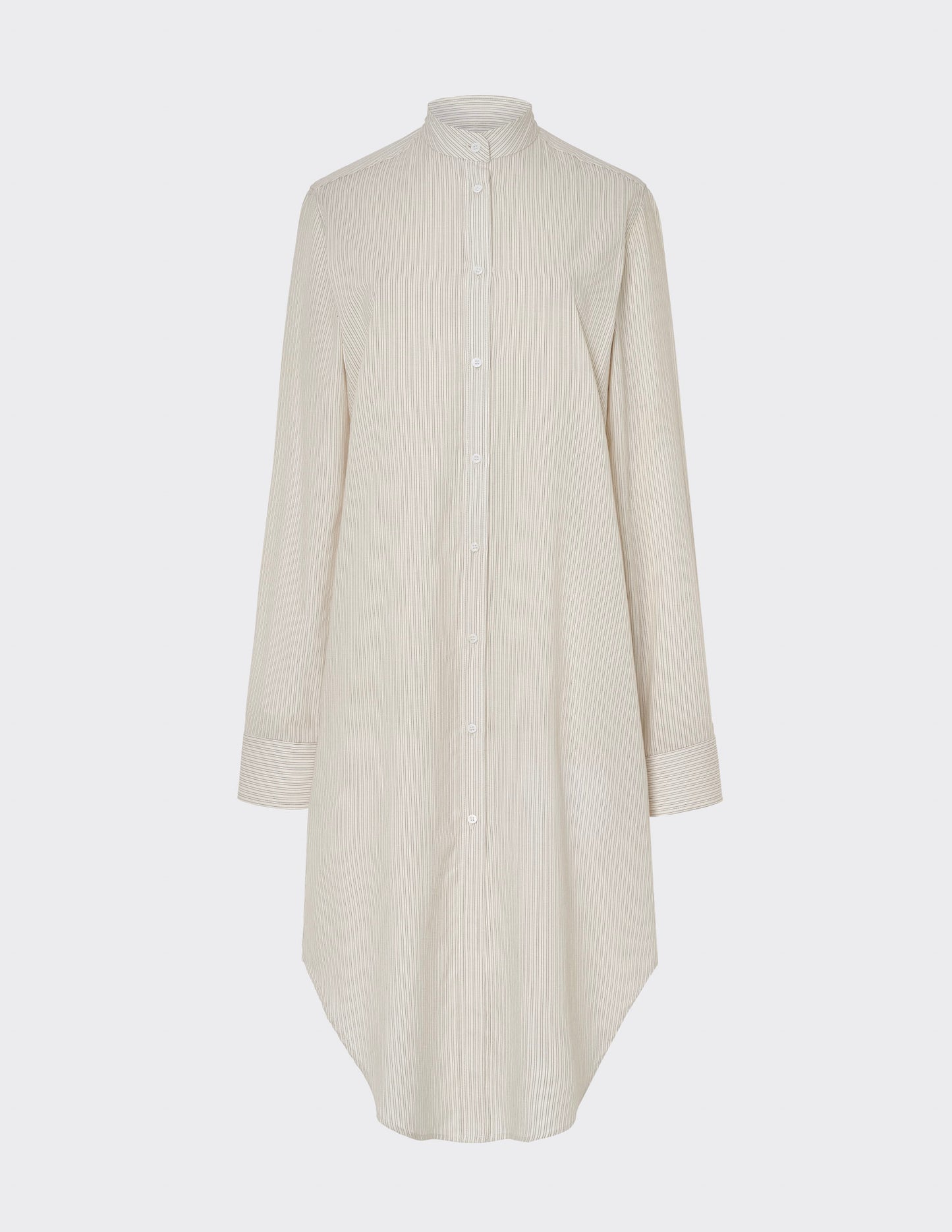 Mandarim-collar overshirt