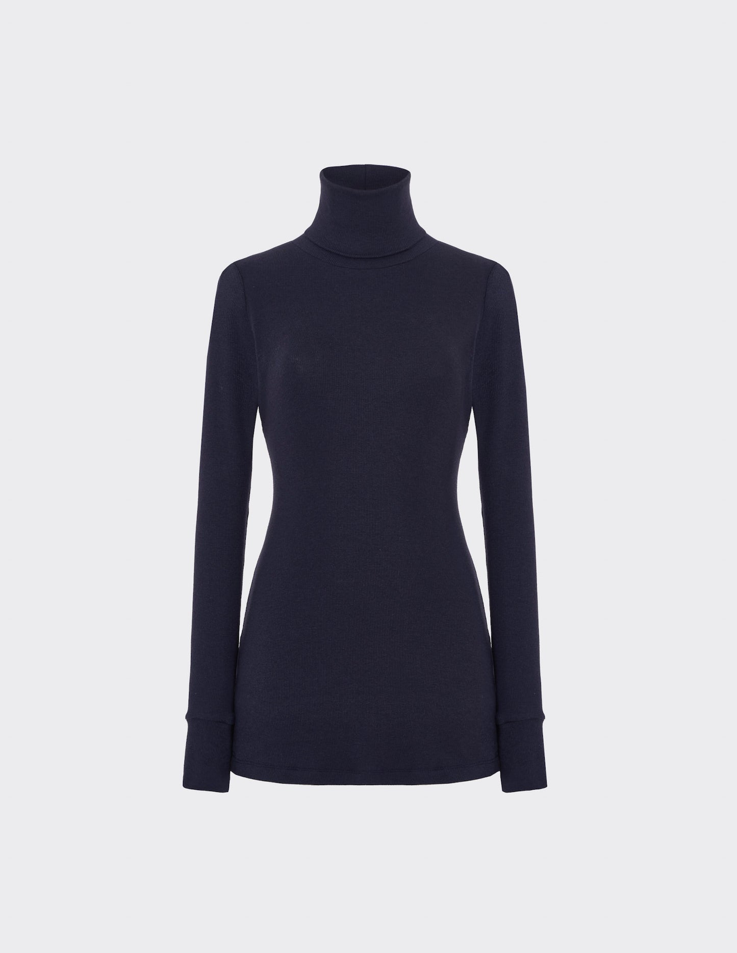 Turtleneck rib jumper
