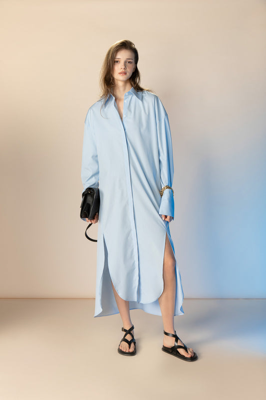 Serena Slit Shirtdress