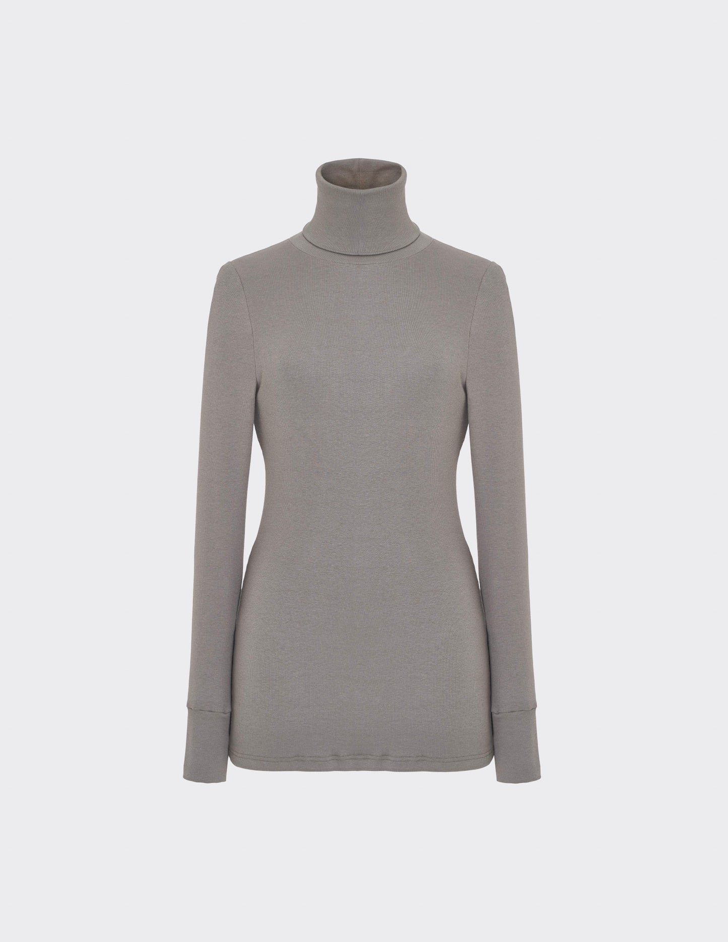 Turtleneck rib jumper