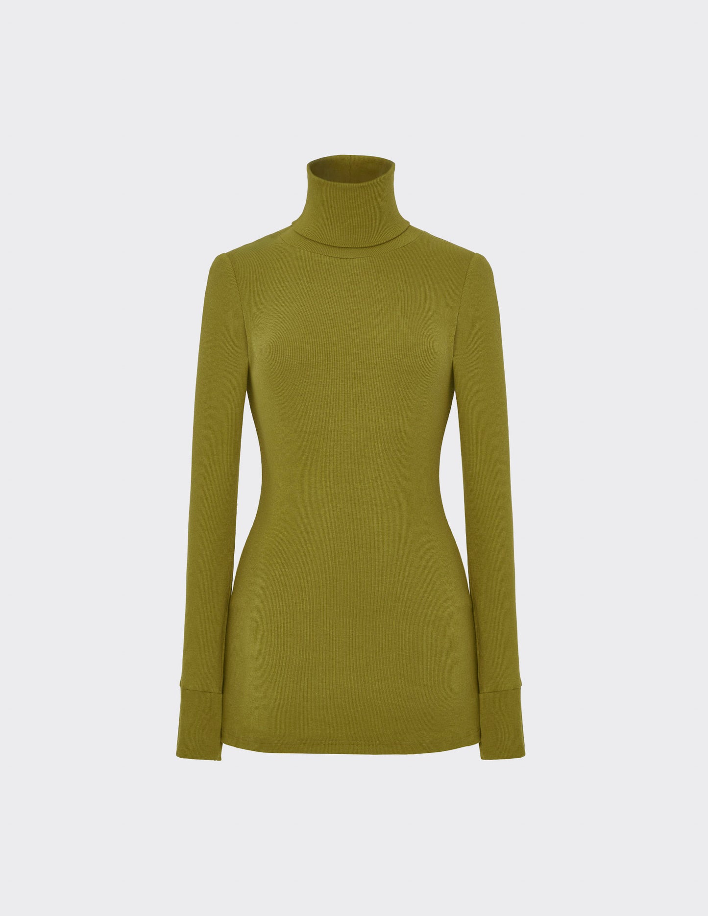 Turtleneck rib jumper