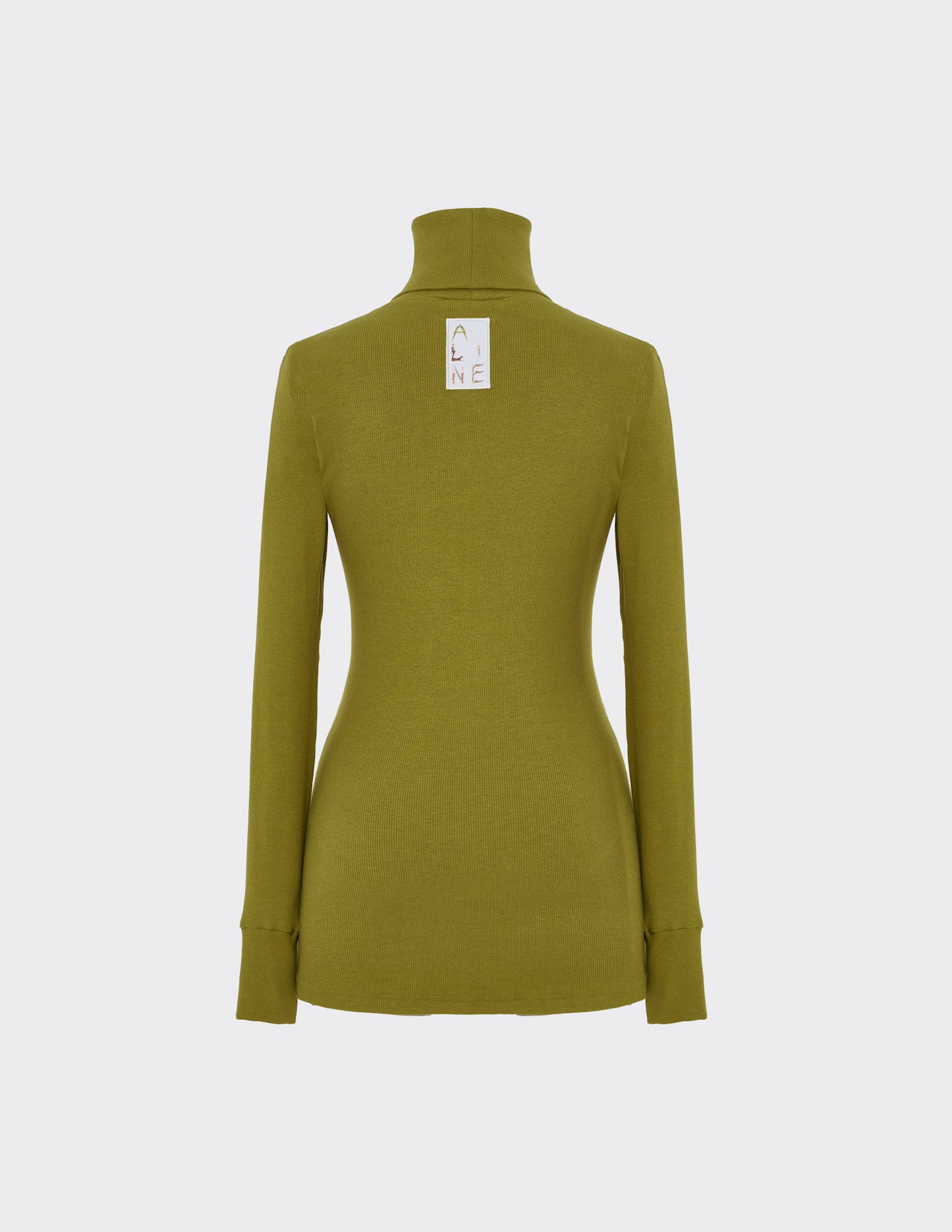 Turtleneck rib jumper