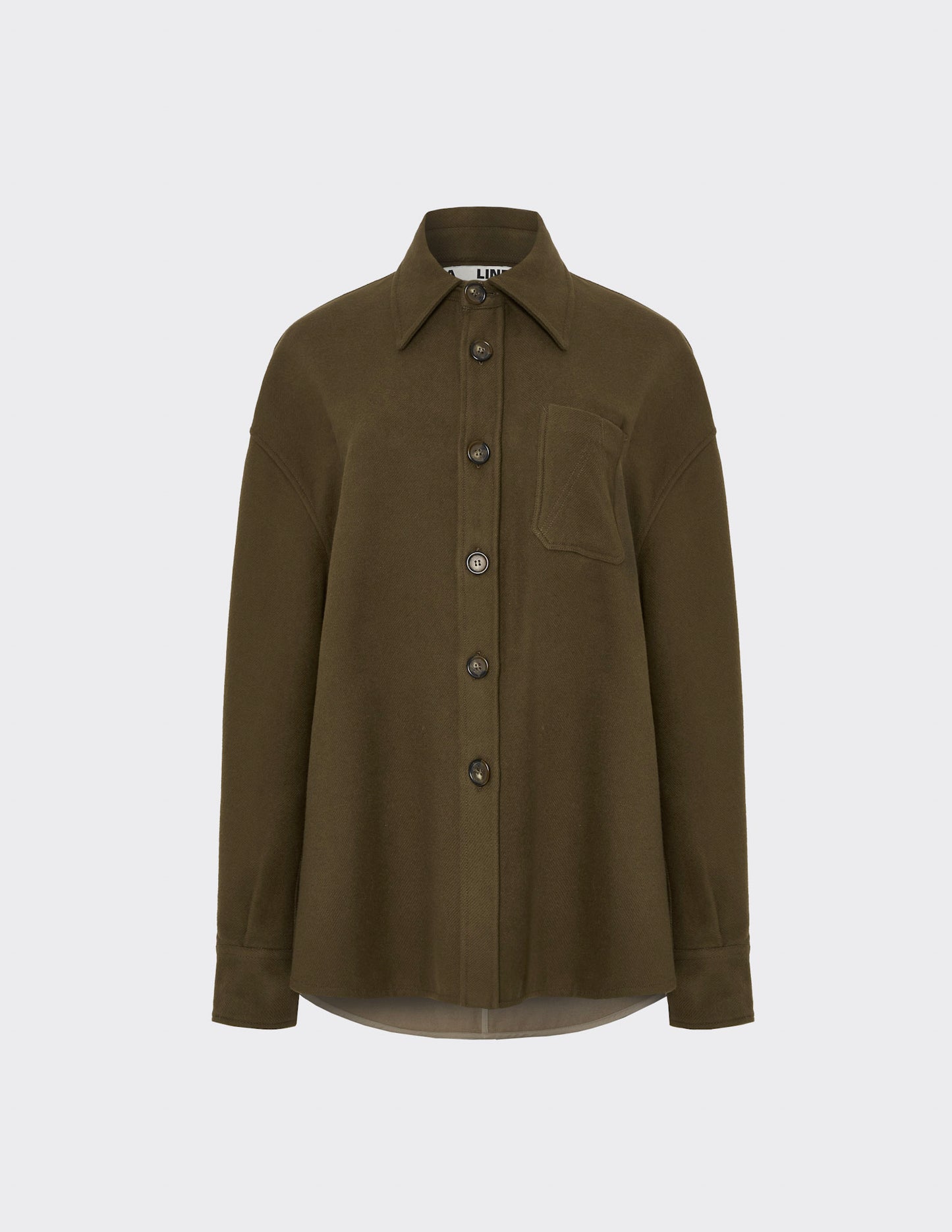 Wool-blend overshirt