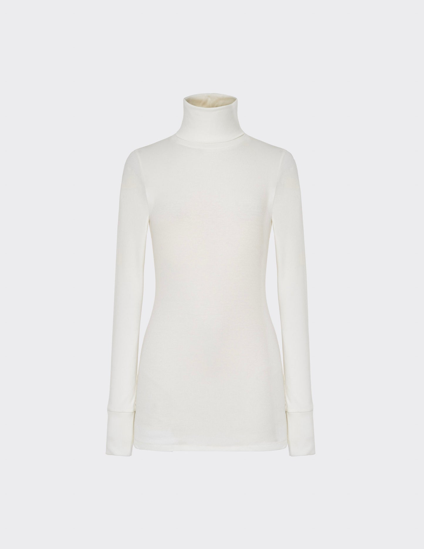 Turtleneck rib jumper