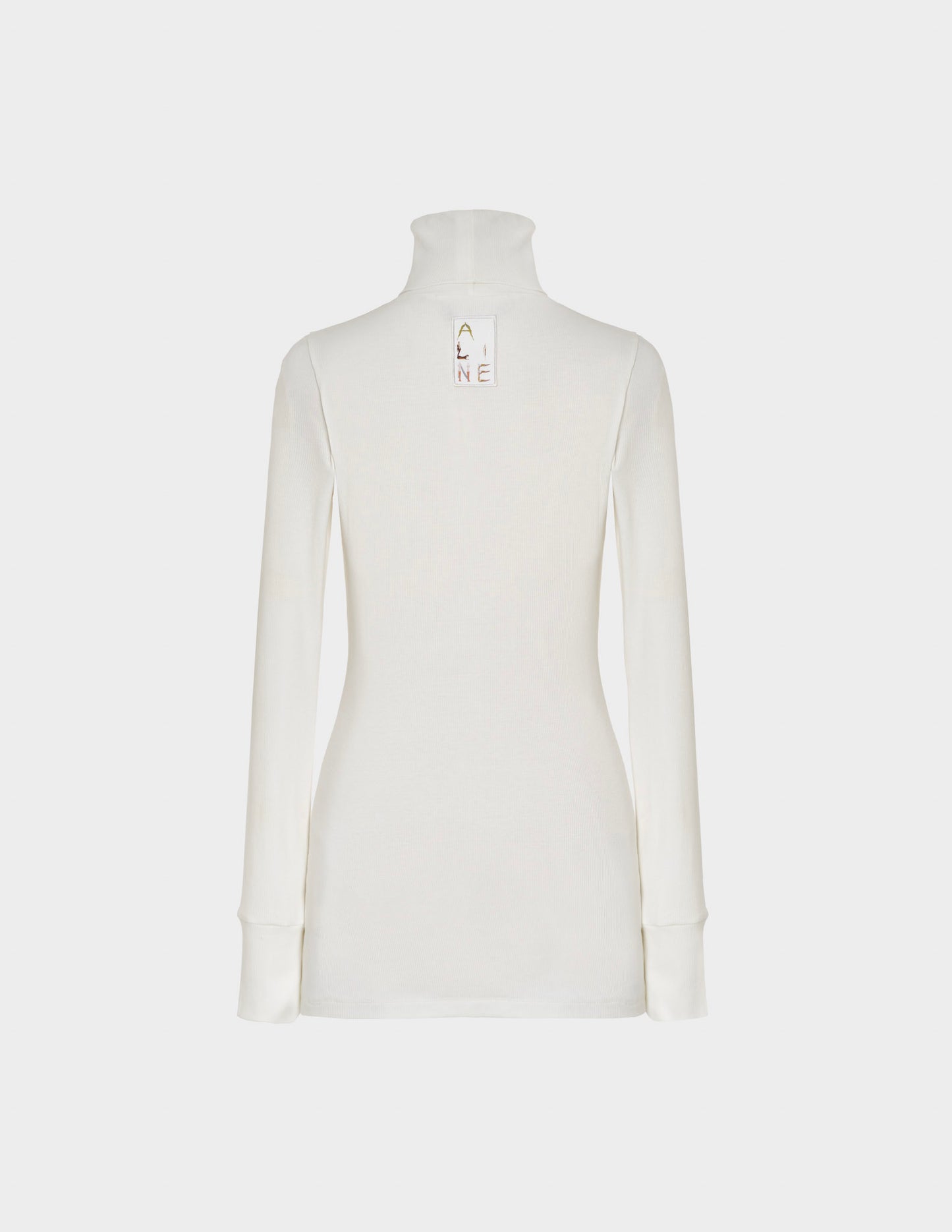 Turtleneck rib jumper