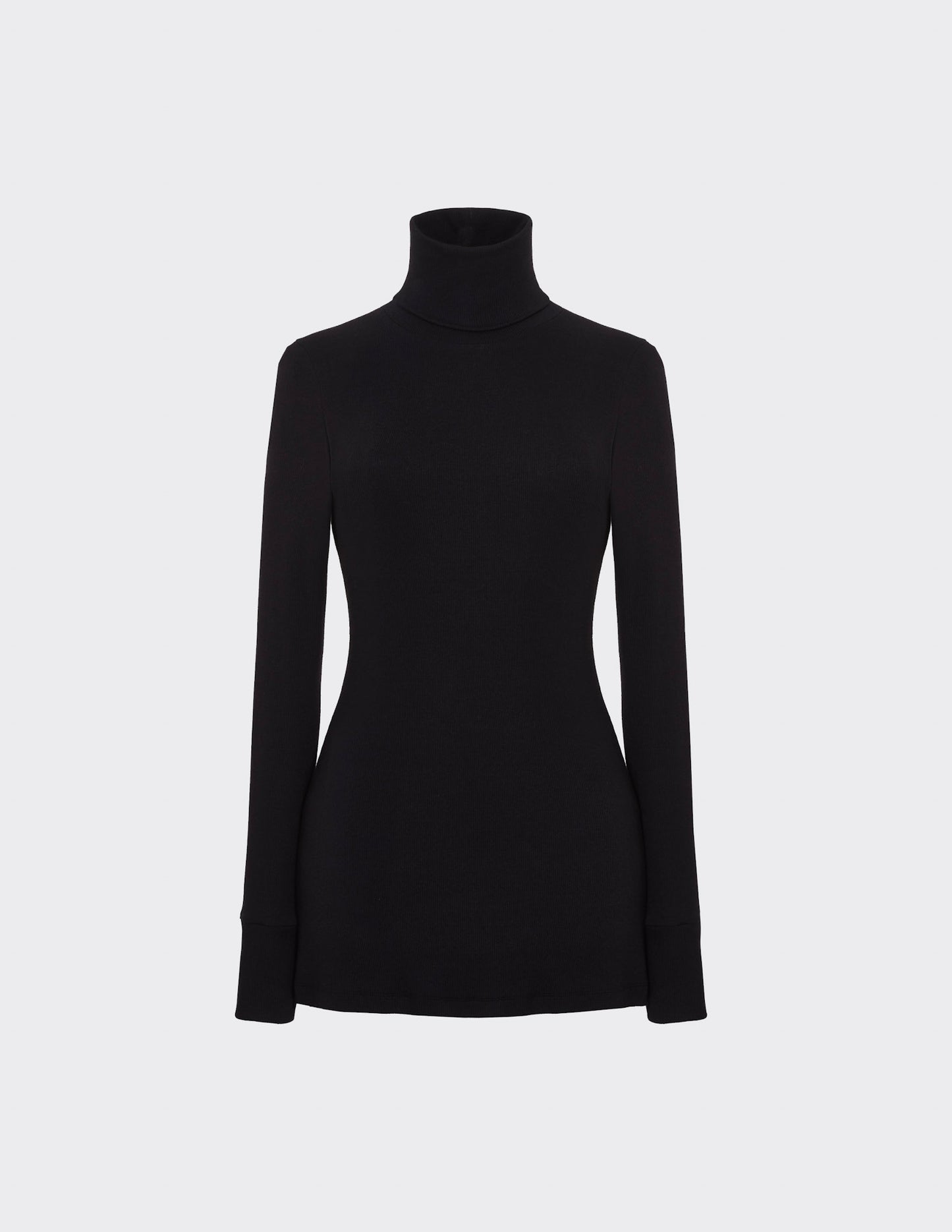 Turtleneck rib jumper