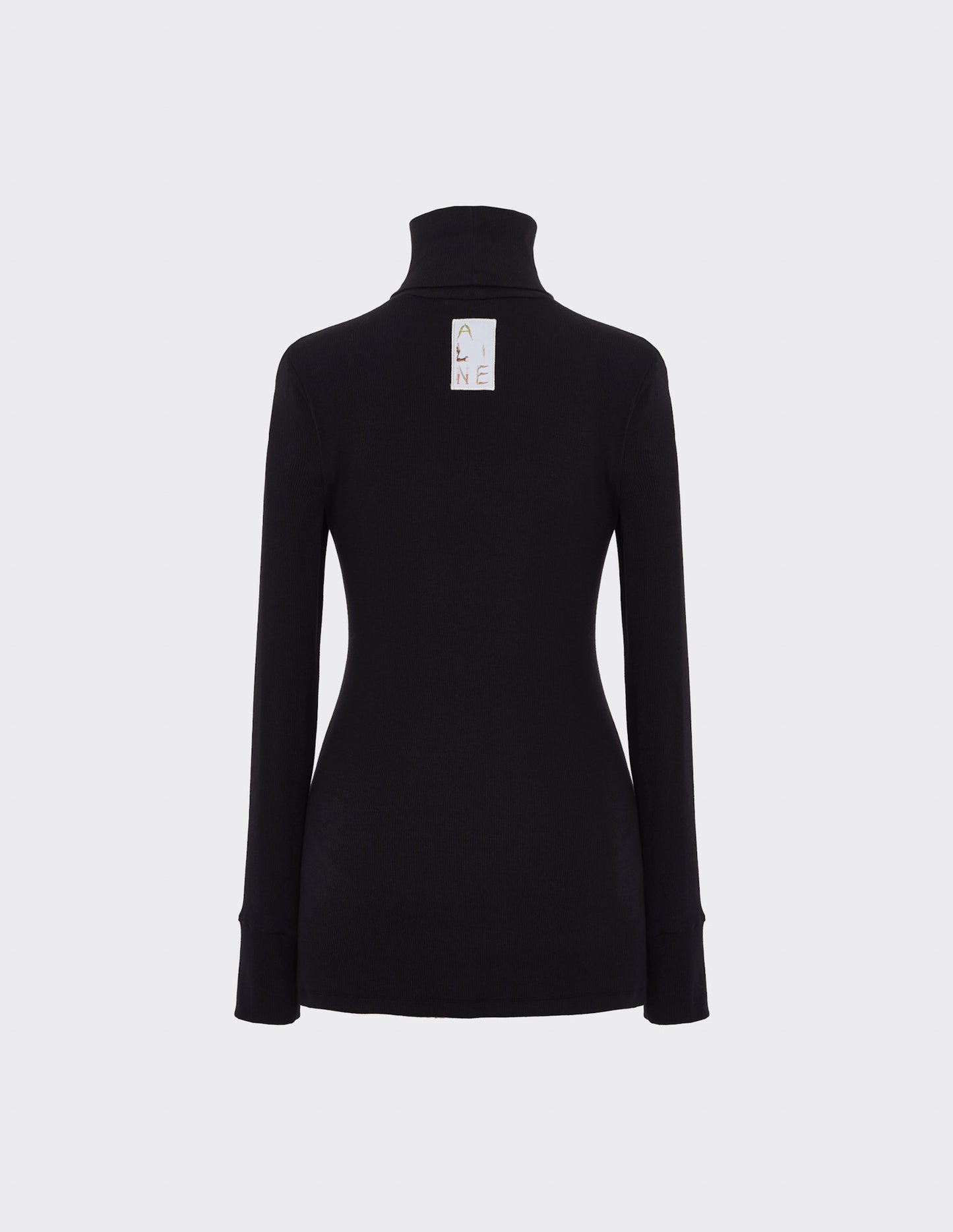 Turtleneck rib jumper