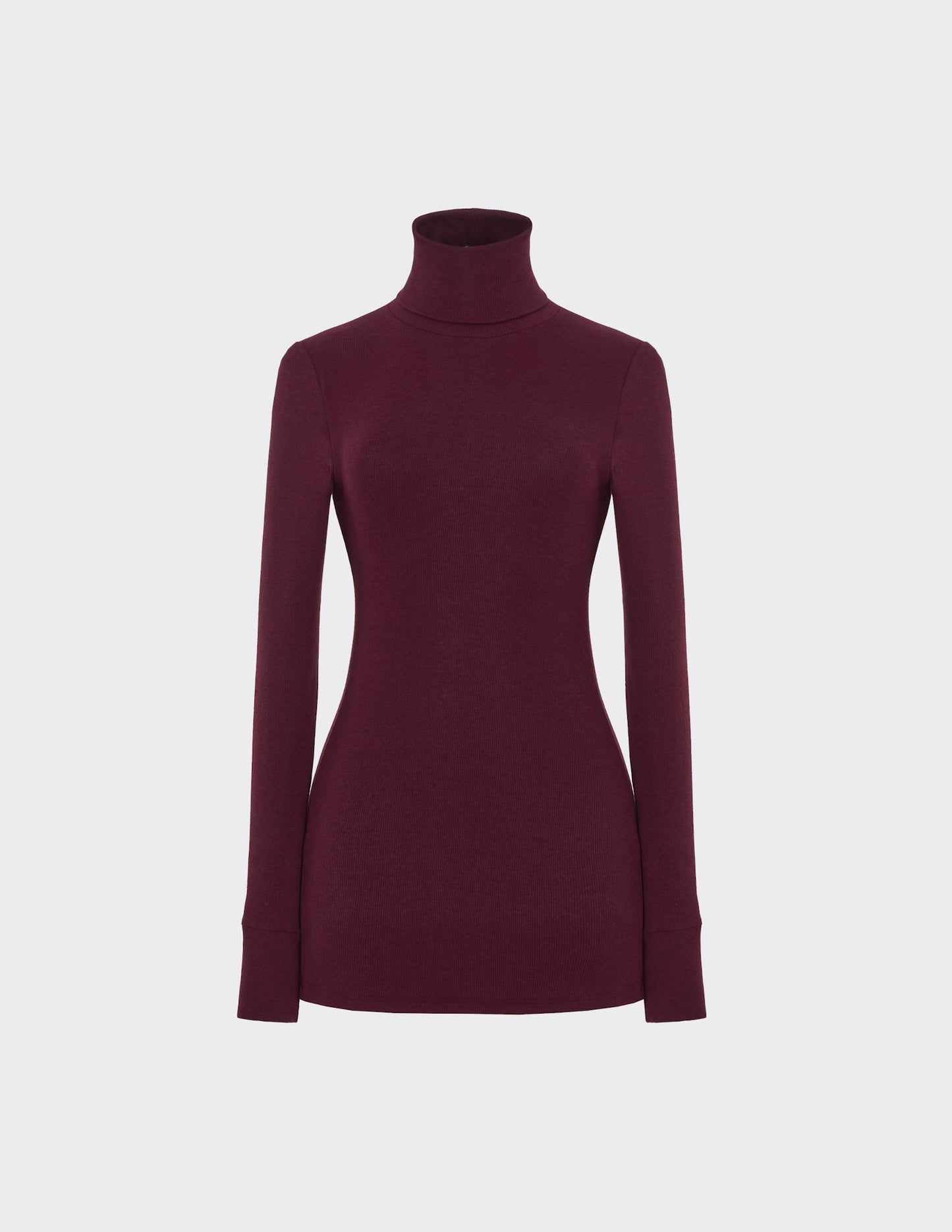 Turtleneck rib jumper