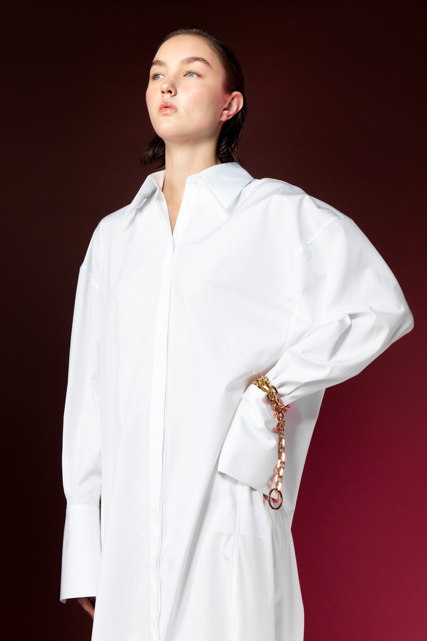 Serena Slit Shirtdress