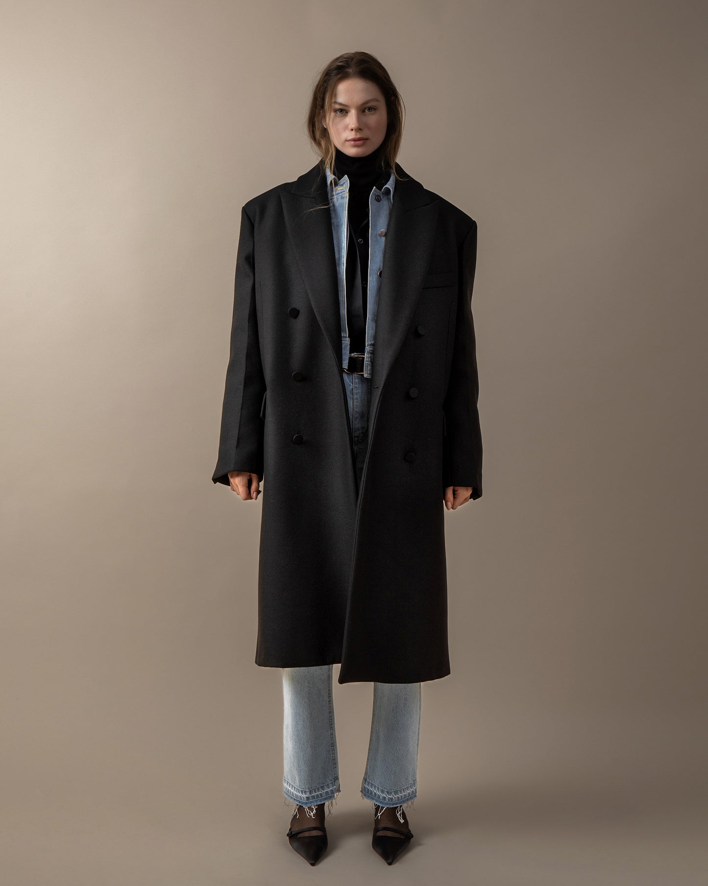 Double-breasted coat