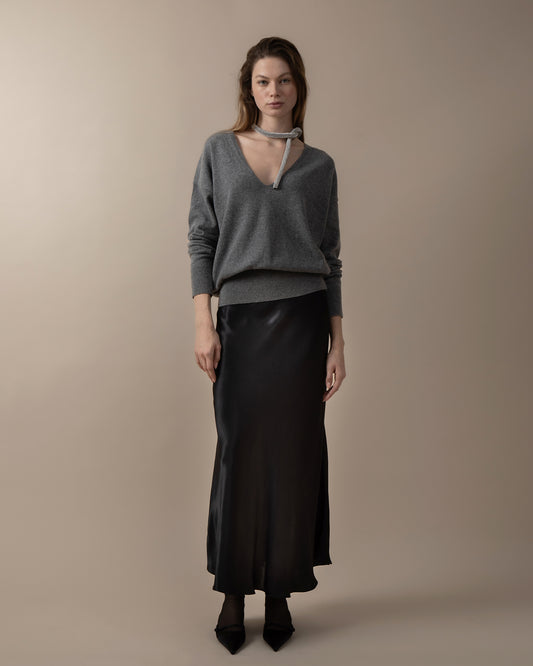 V-neckline Cashmere Sweater