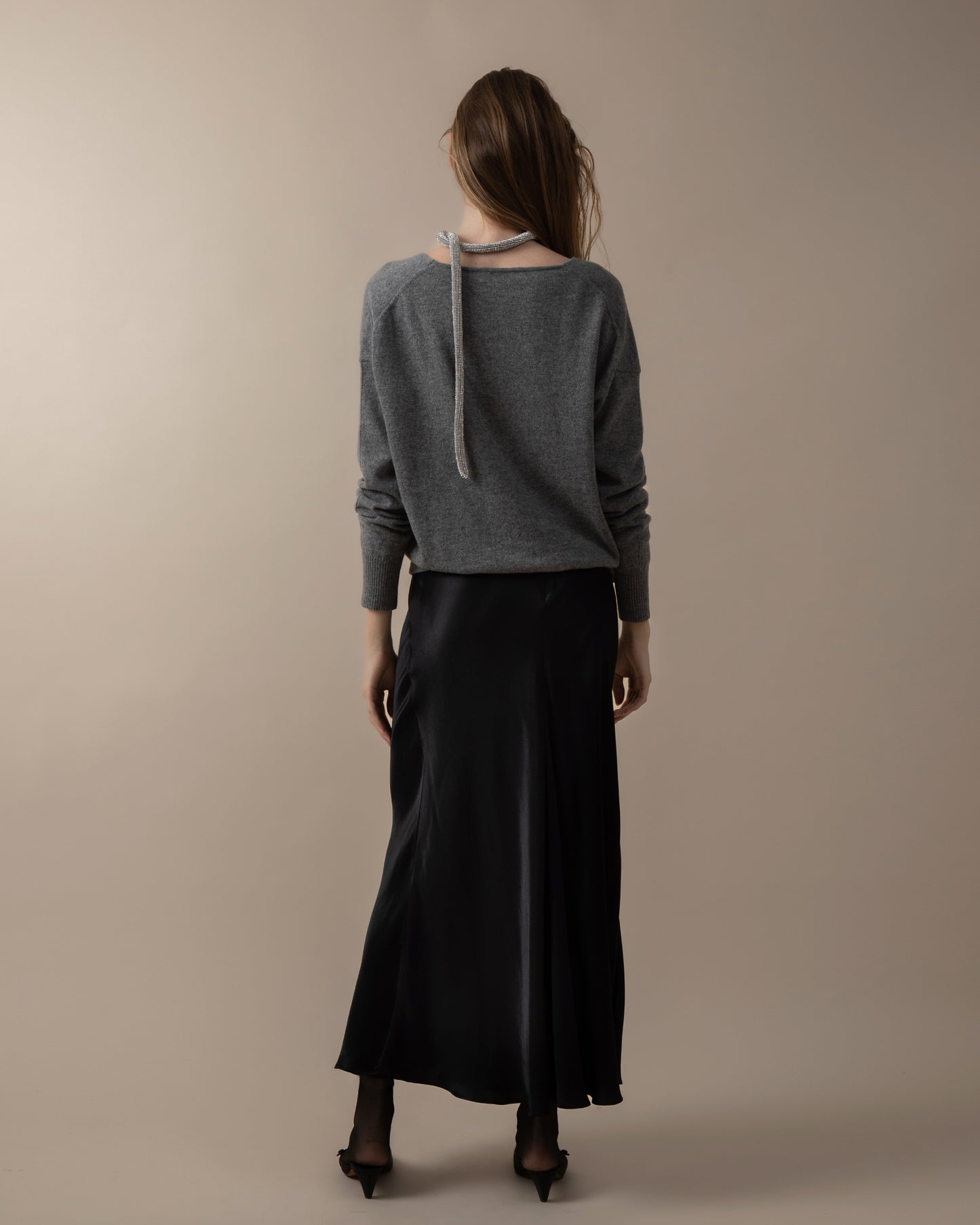 V-neckline Cashmere Sweater