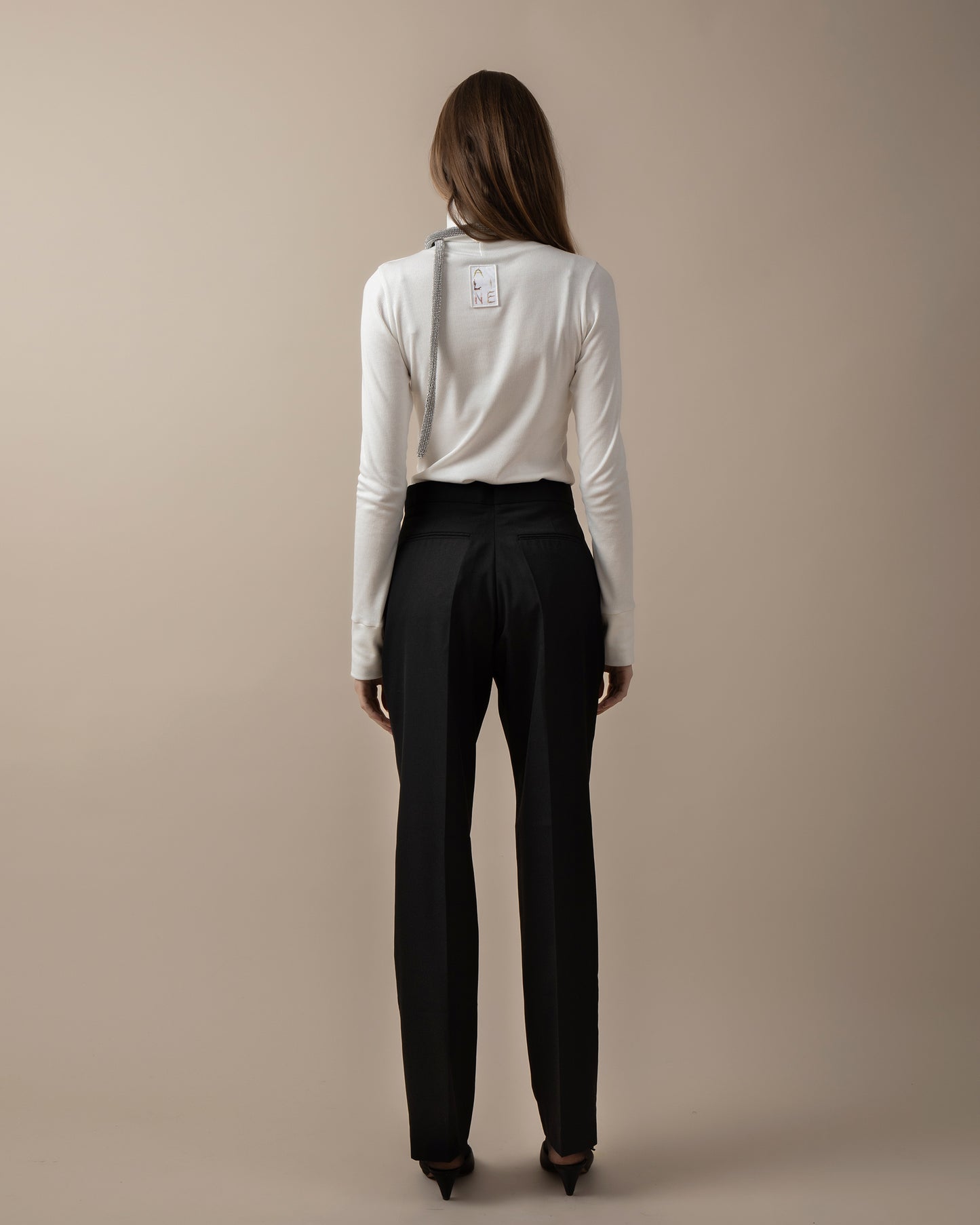 Turtleneck rib jumper