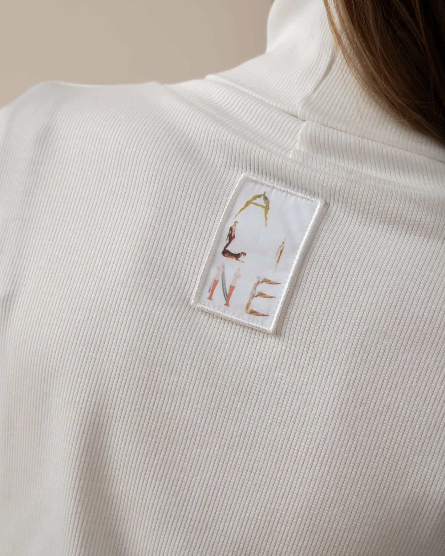 Turtleneck rib jumper