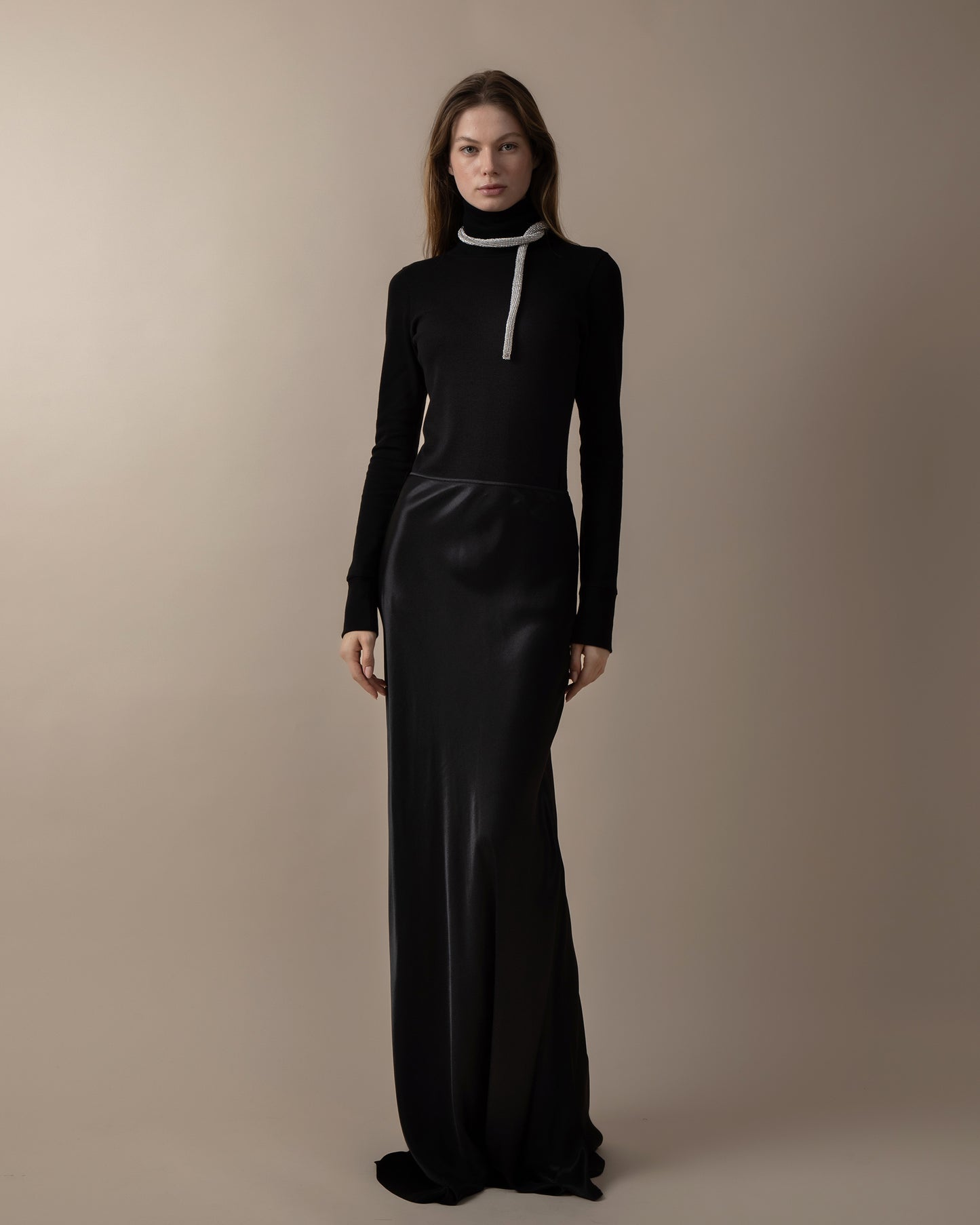 Turtleneck rib jumper