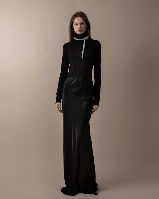 Turtleneck rib jumper