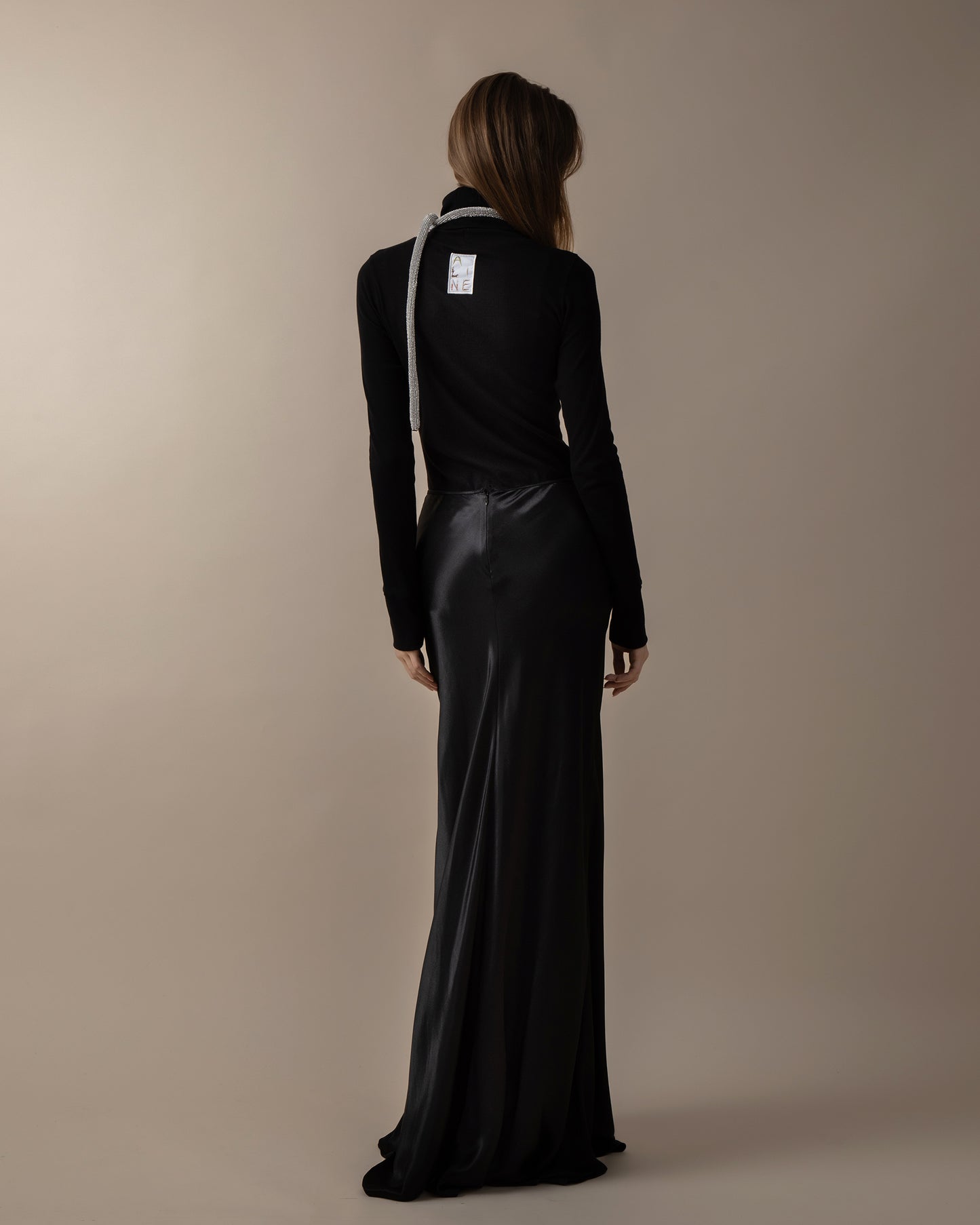 Turtleneck rib jumper