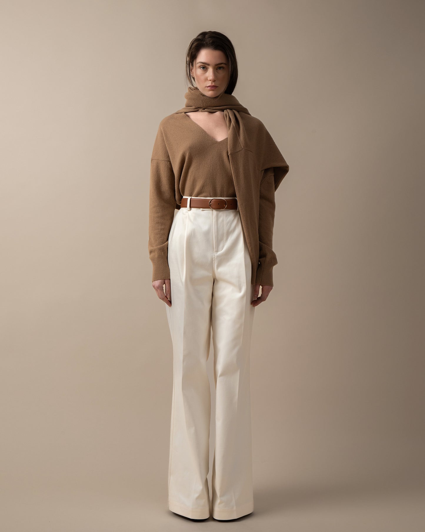 V-neckline Cashmere Sweater