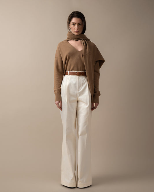 V-neckline Cashmere Sweater