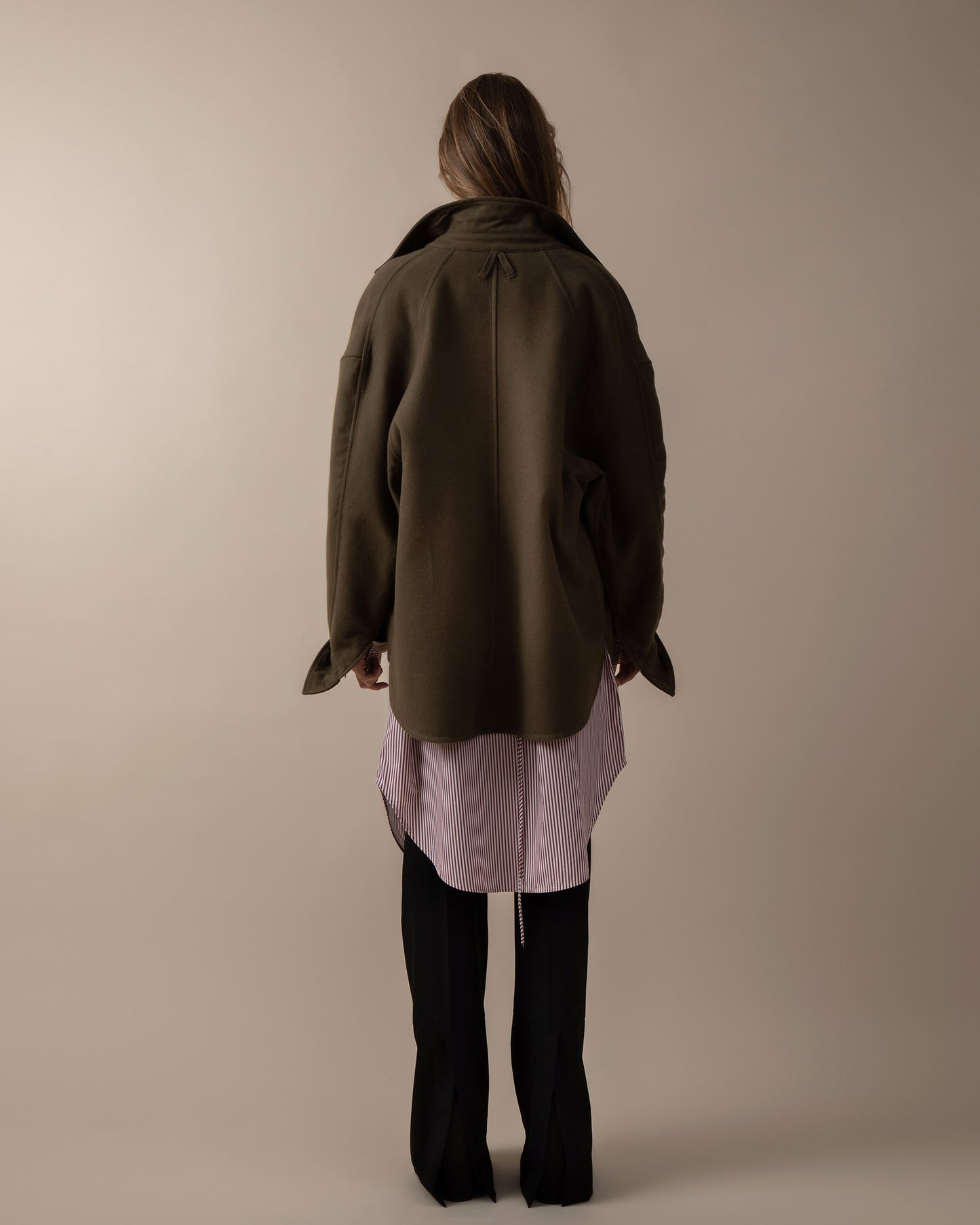 Wool-blend overshirt