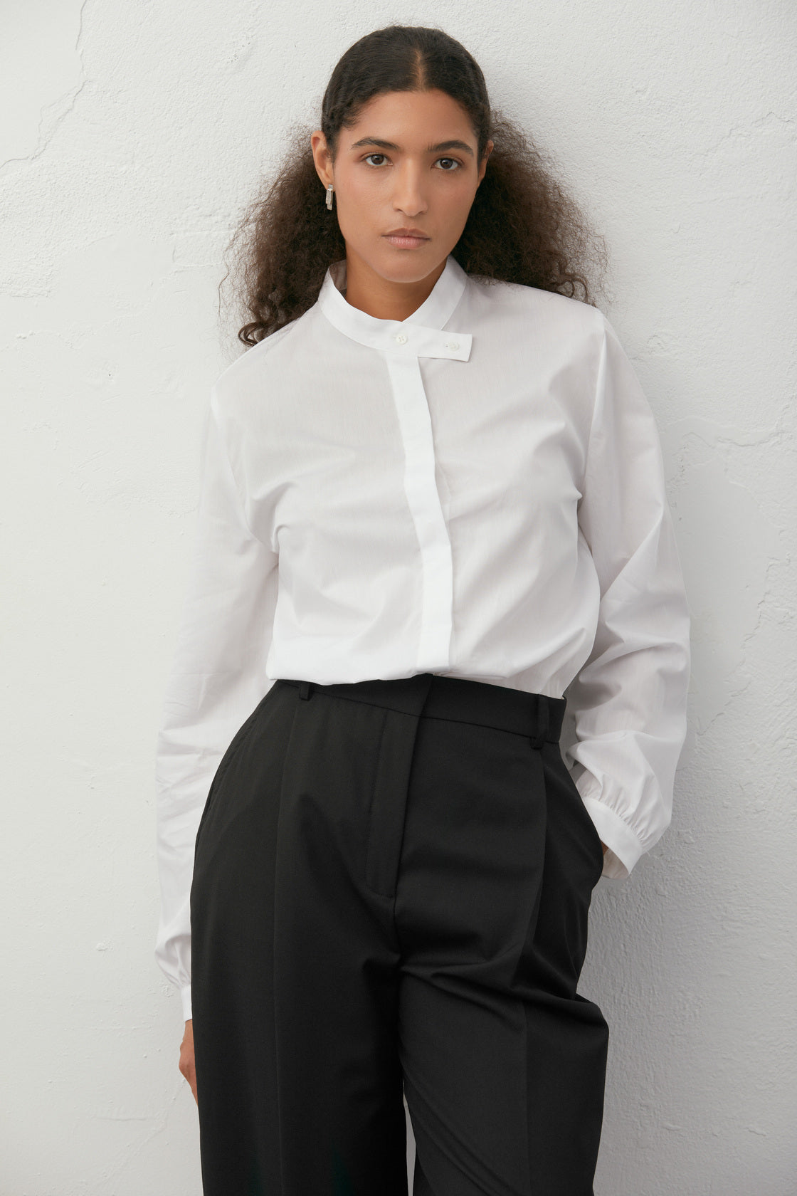 Detail-Collar Shirt