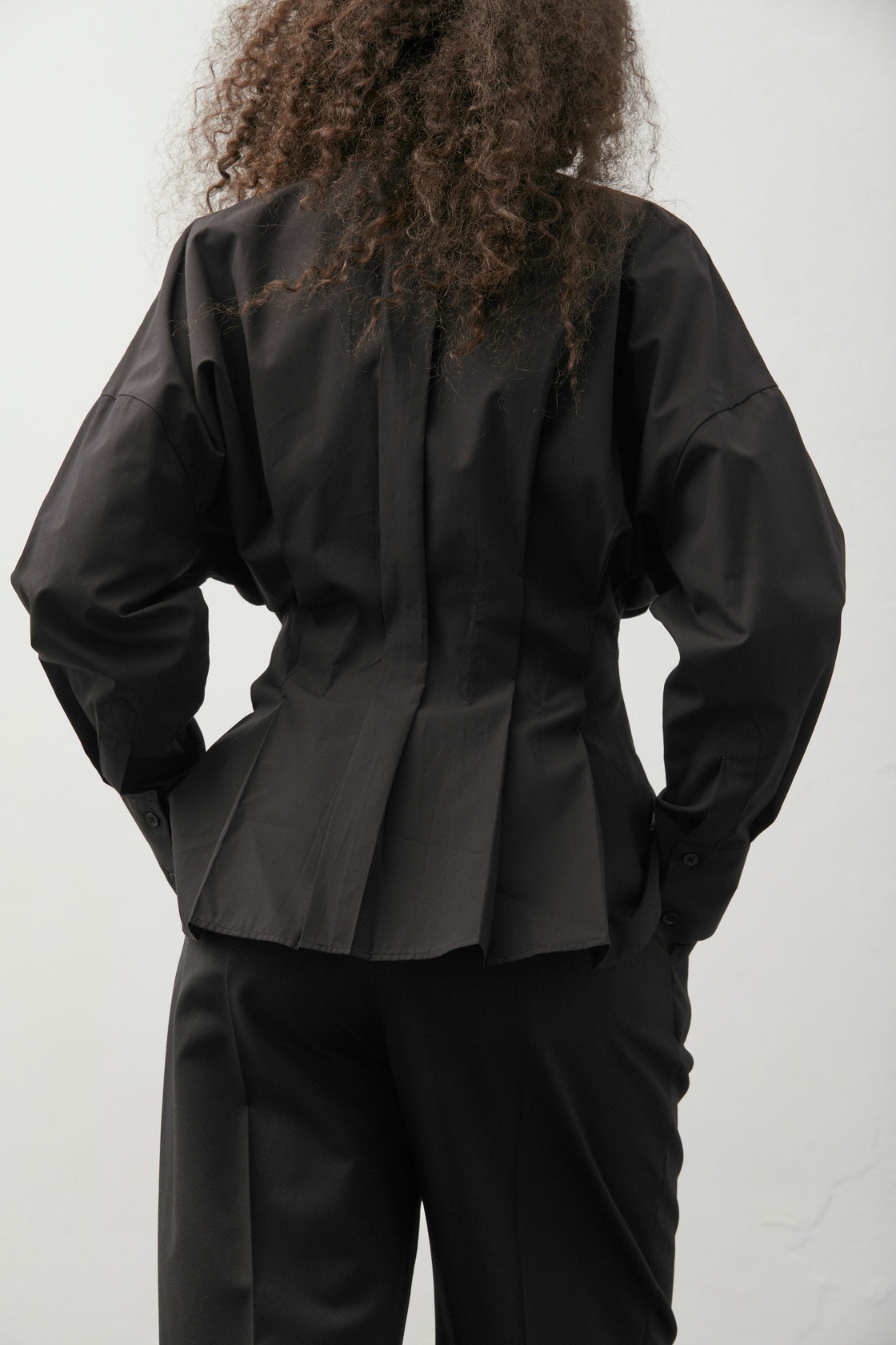 Pleat-Detail Shirt