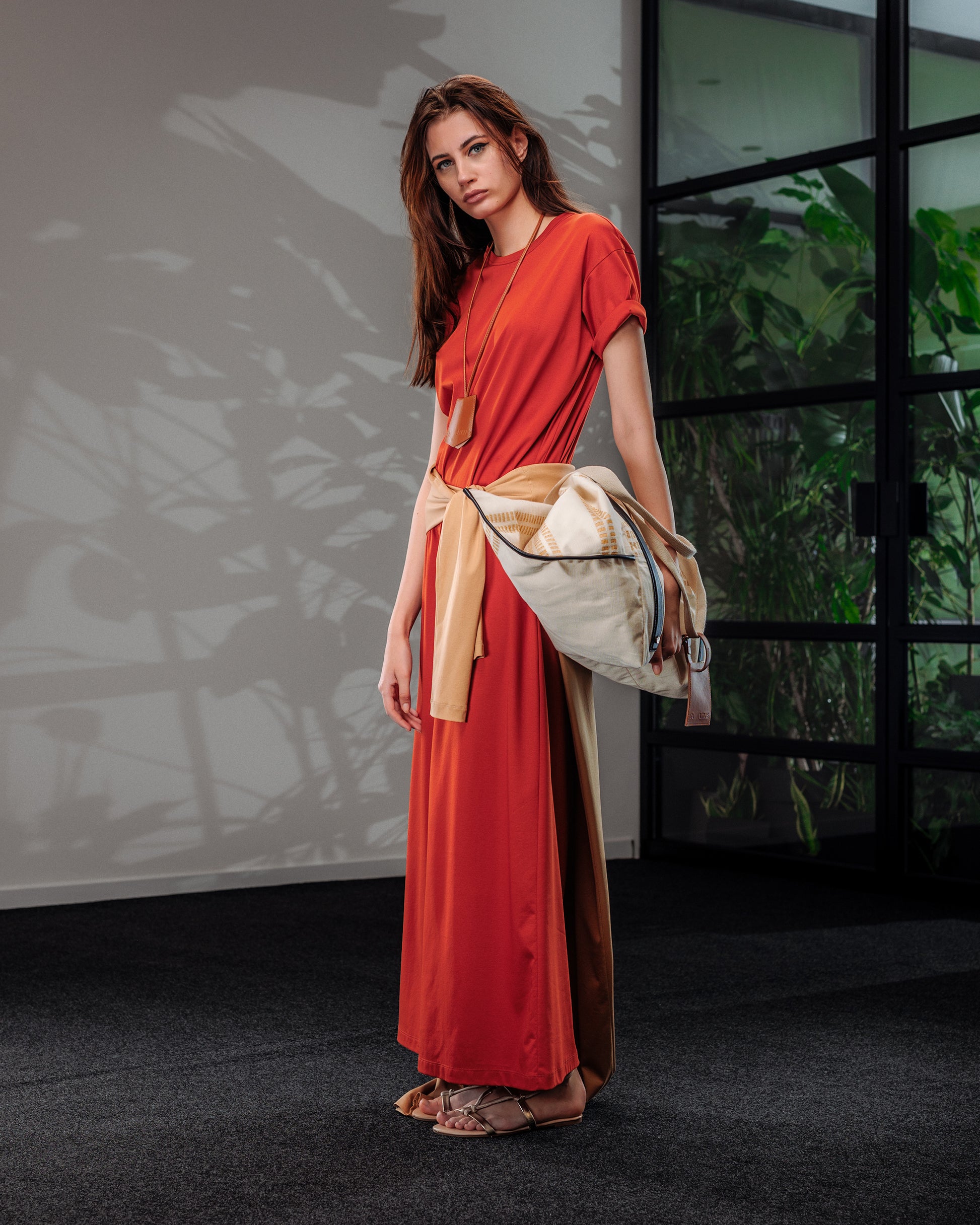 Cotton Maxi Dress A LINE Cotton Maxi Dress A LINE