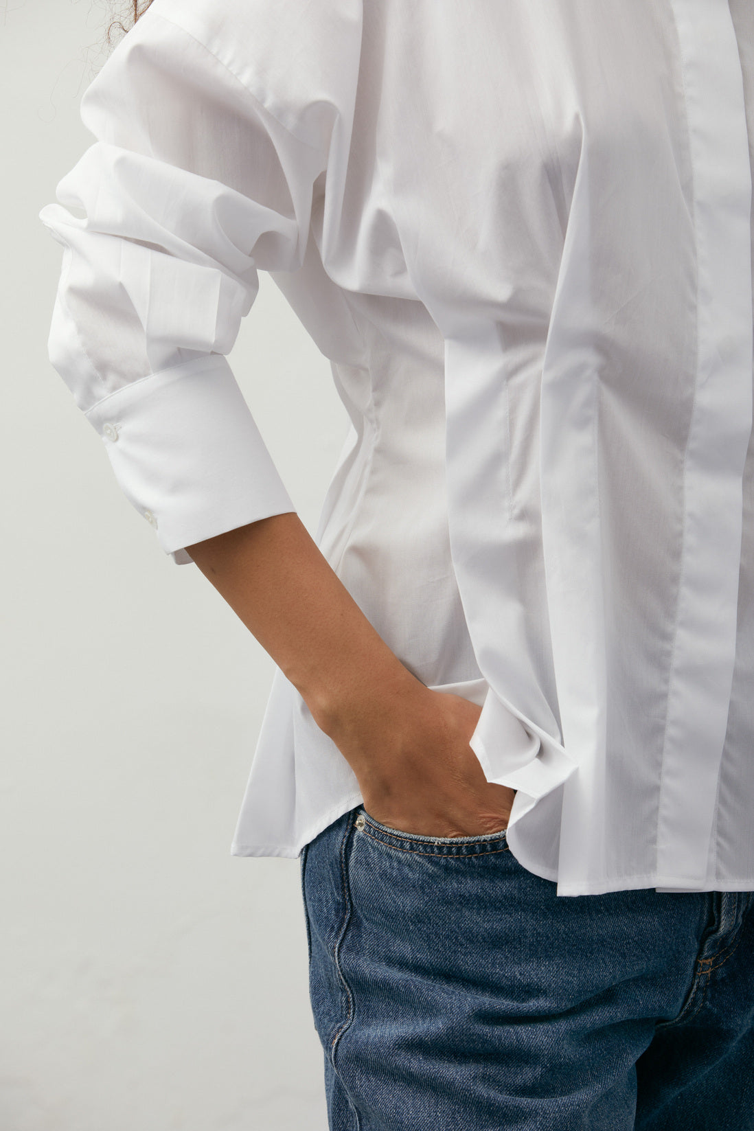 Pleat-Detail Shirt