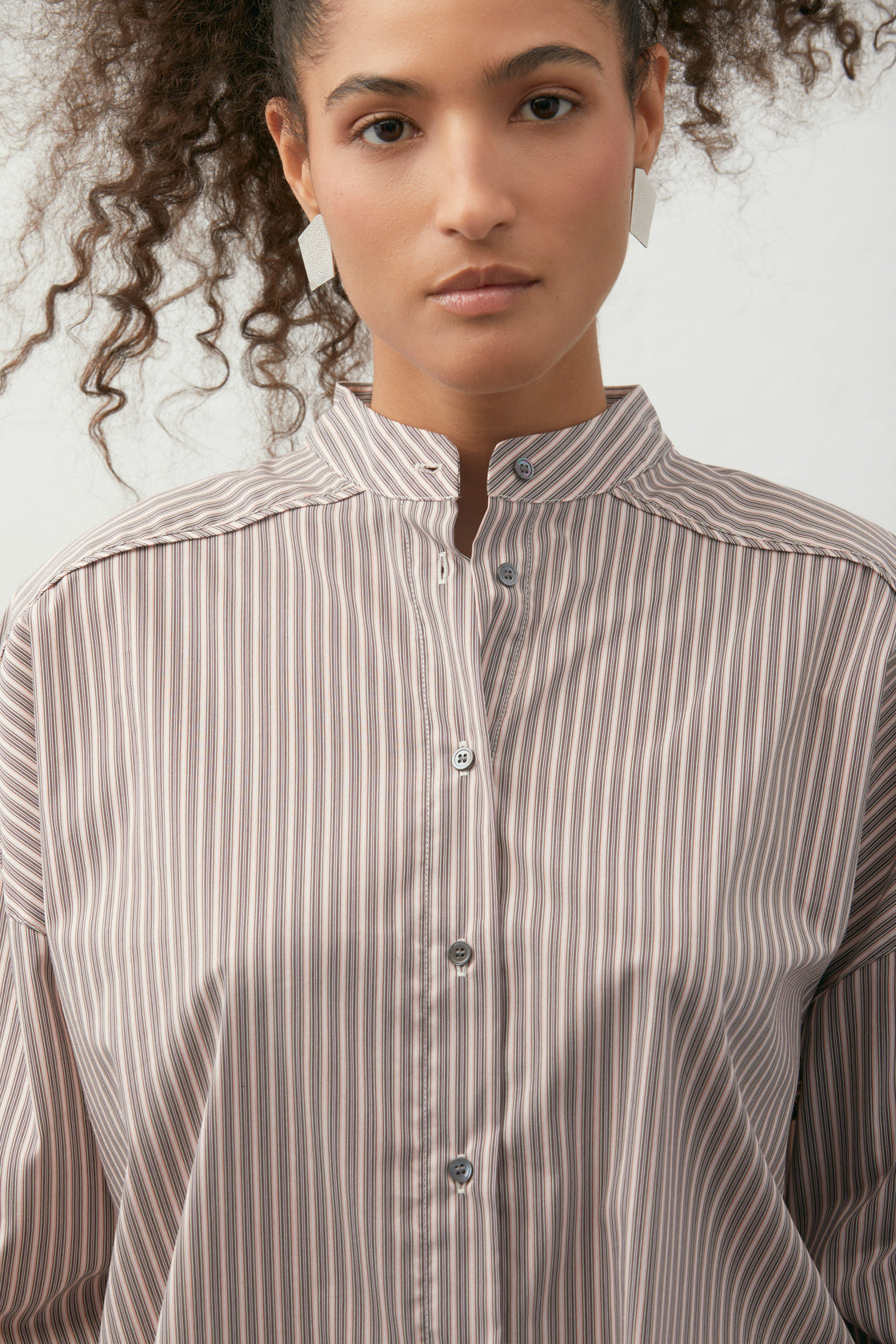 Mandarin-Collar Shirt