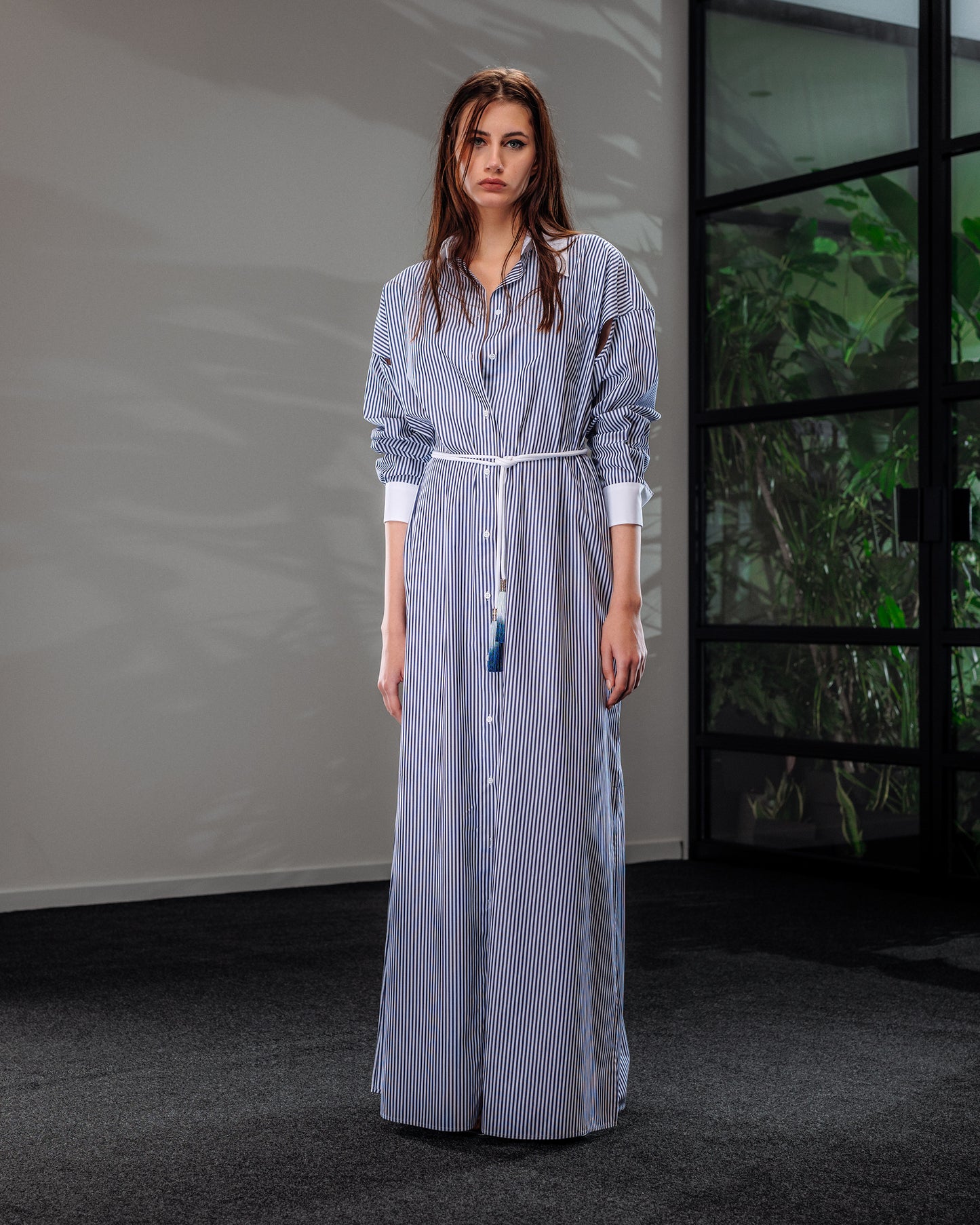 Long-Sleeve Shirtdress