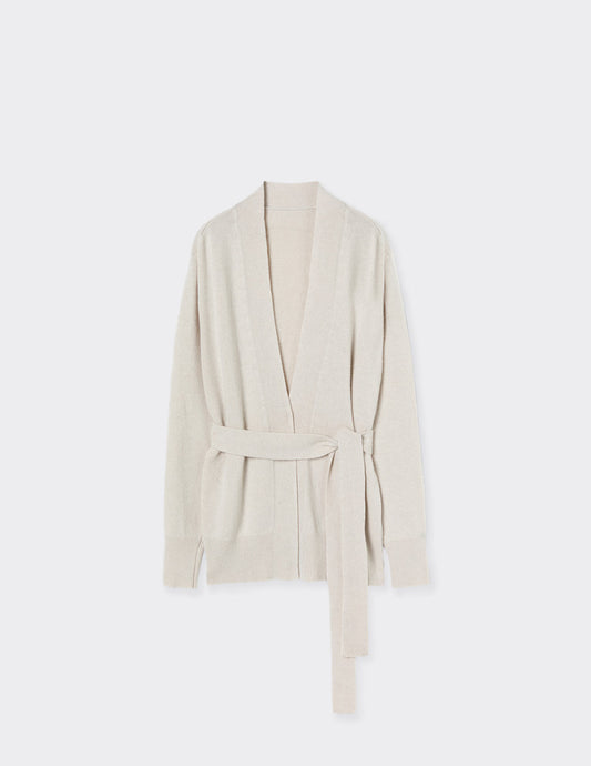 Belted Cashmere-Knit Cardigan