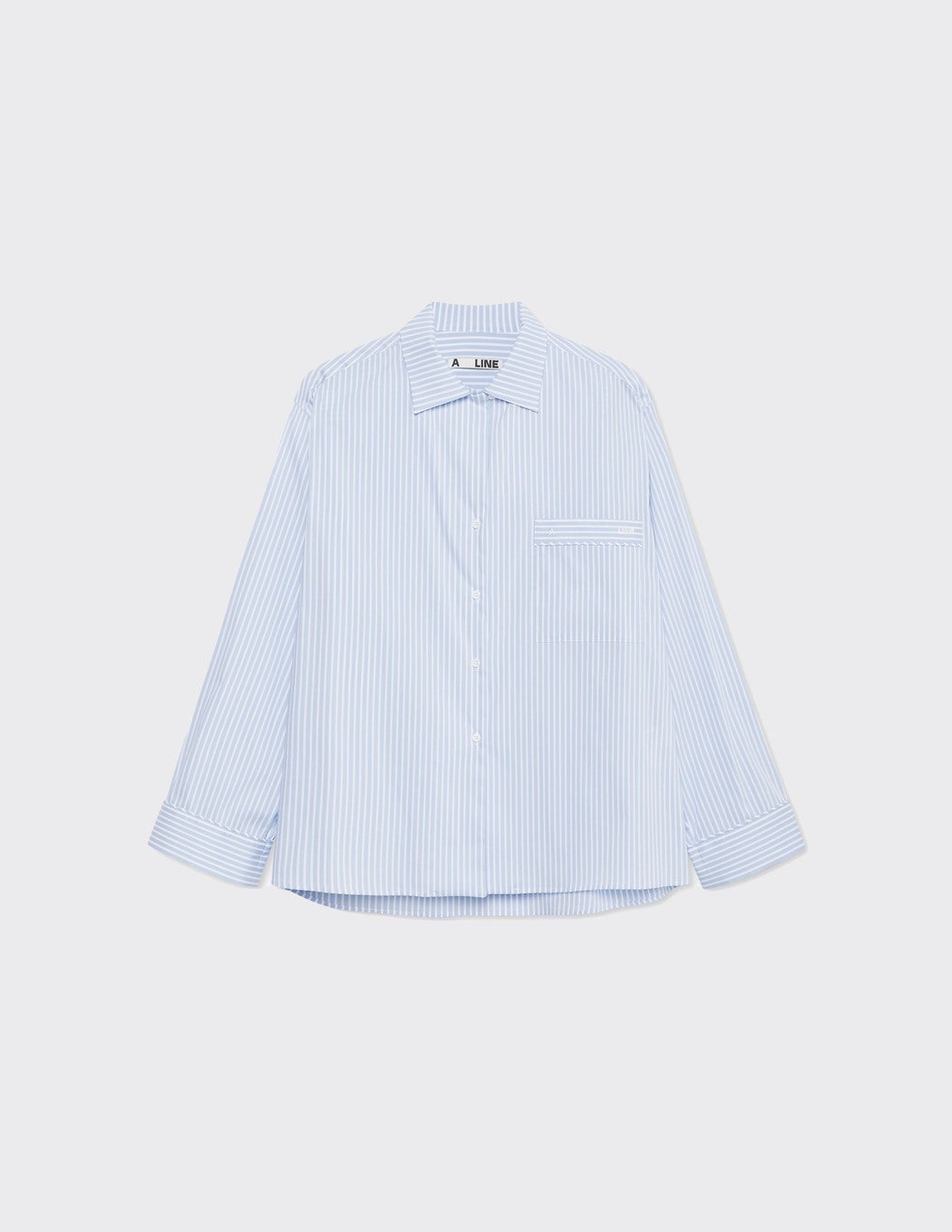Ease Blue Stripes Pyjama Shirt_Front