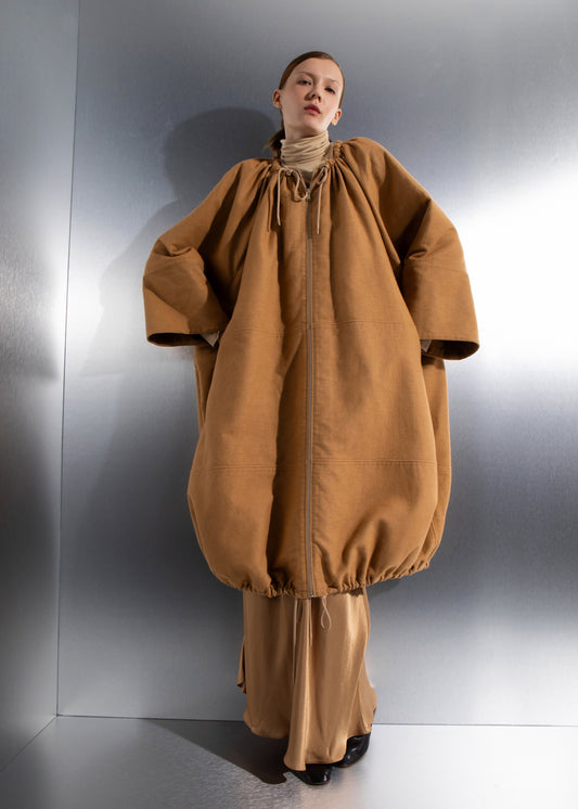 Coral Cocoon Coat